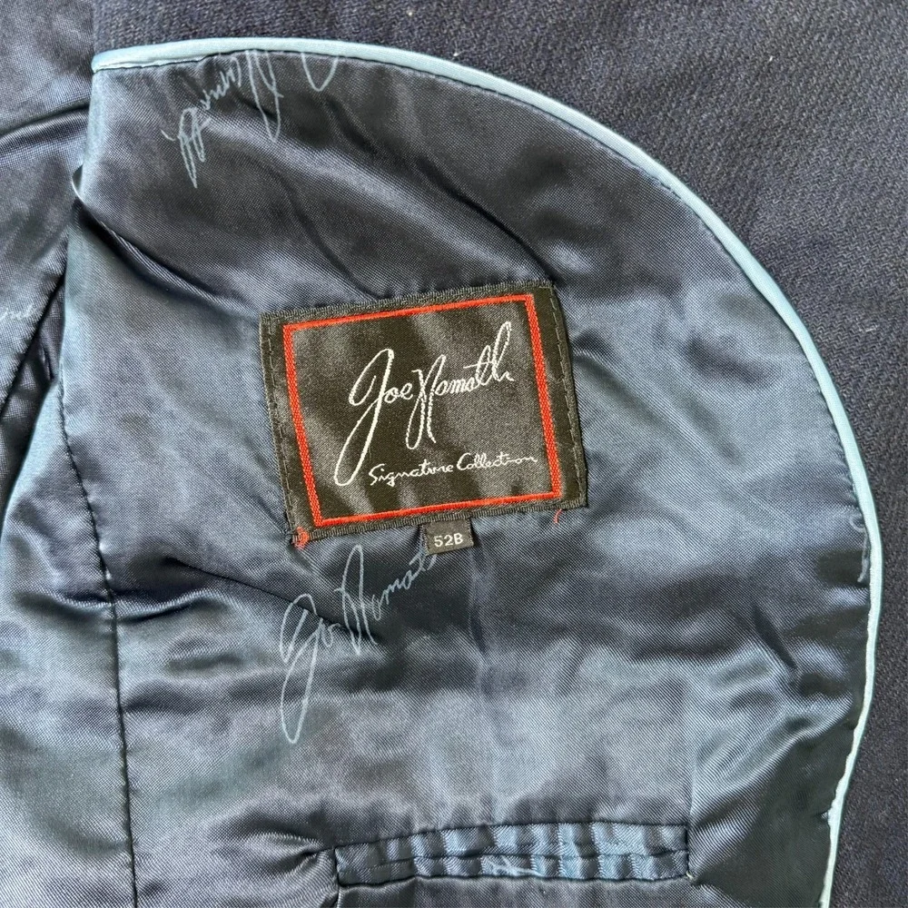Vintage Joe Namath Men's Blazer Sport Coat 52 Blue Wool‎ Signature Collection